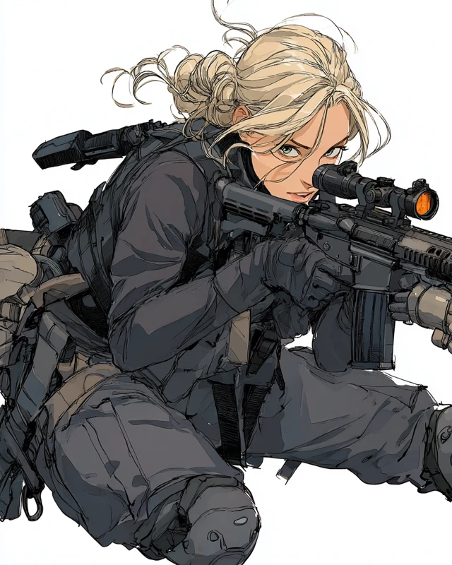 Jennifer Lawrence US Army Commando in Action