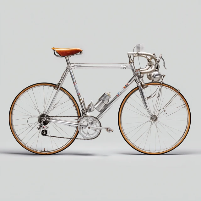 Vintage Racing Bike 1971 1975 Chrome Silver Bicycle