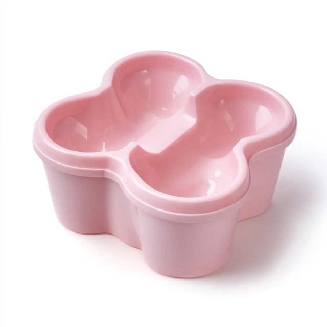 Tulip Shaped Popsicle Mold Pink Plastic