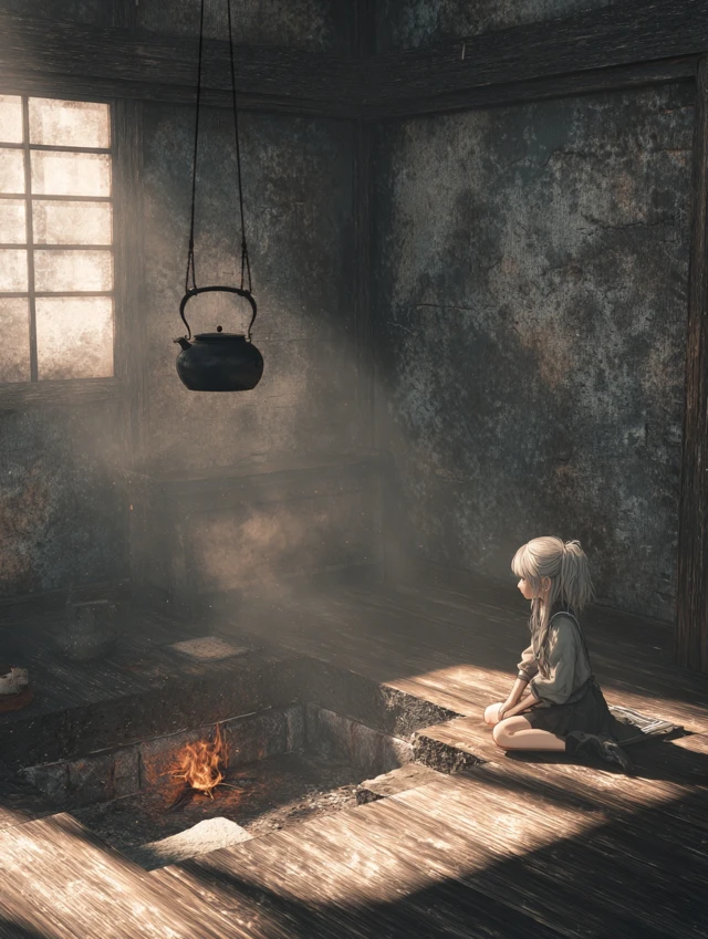 Anime Girl in Traditional Japanese Room