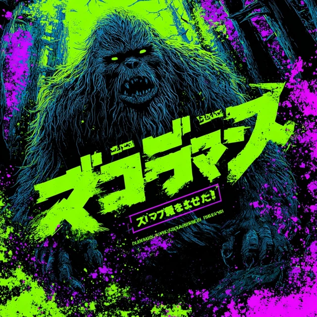 Bigfoot Manga Art Dark Fantasy Illustration