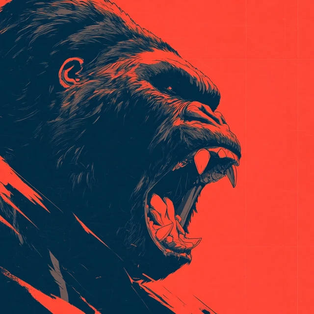 Raging Gorilla Anime Poster