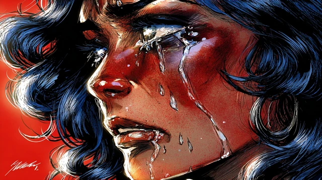 The Crying Game Comic Style Illustration