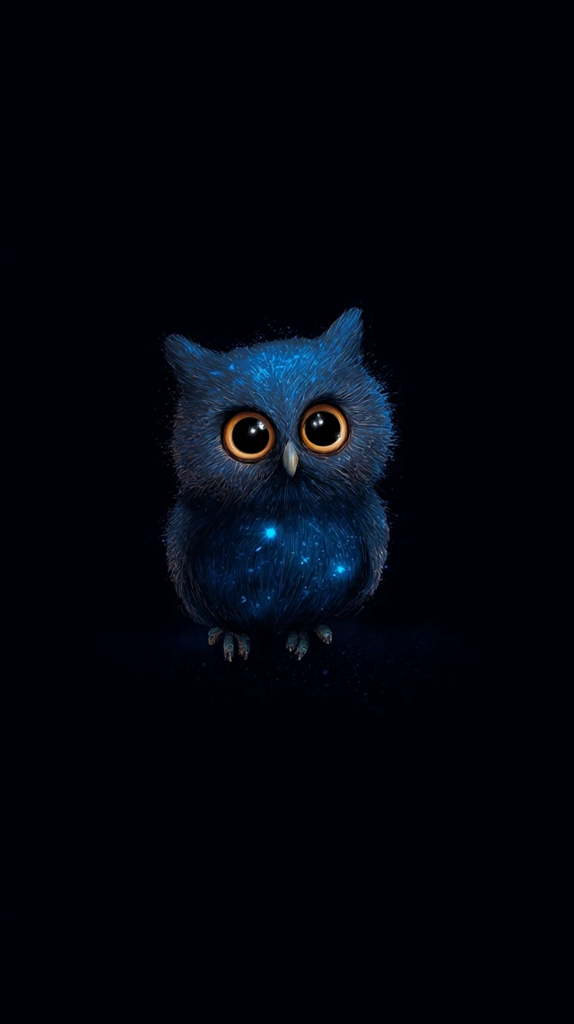 Cute Owl Wallpaper for Motorola Edge 50 Ultra