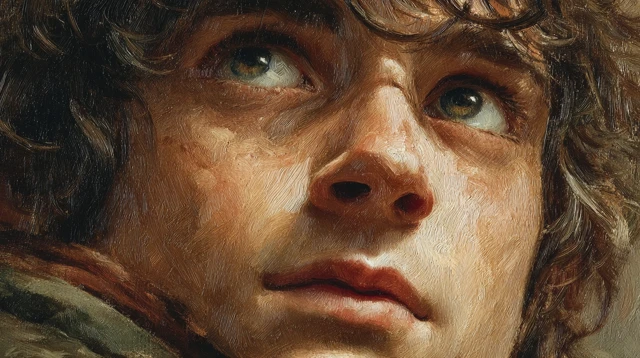 Frodo Gazes at the Undying Lands Painting