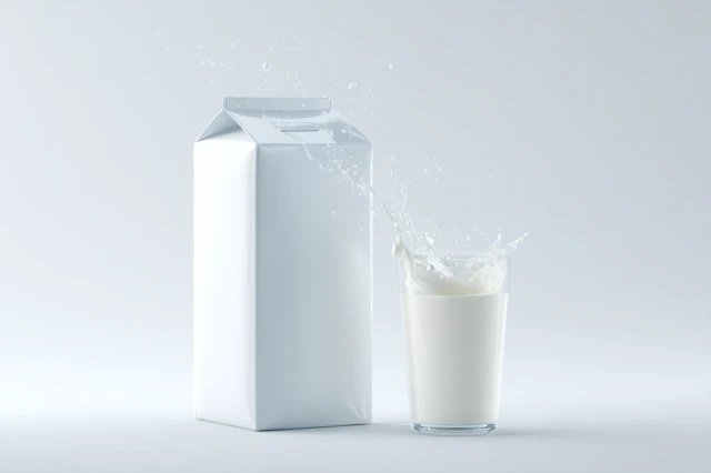Lactose-Free Milk Carton - 4K Photography