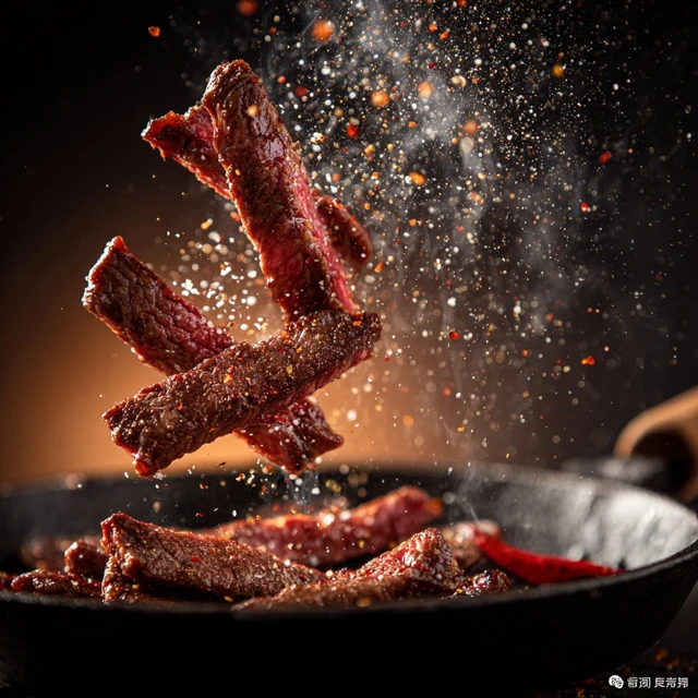French Teppanyaki Steak with Seasoning