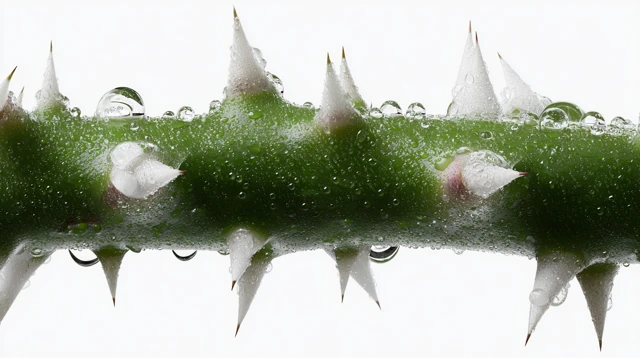 Rose Stem Thorns Macro Close Up