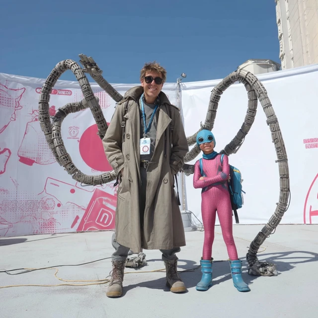 Doc Ock and Spider-Gwen Cosplay