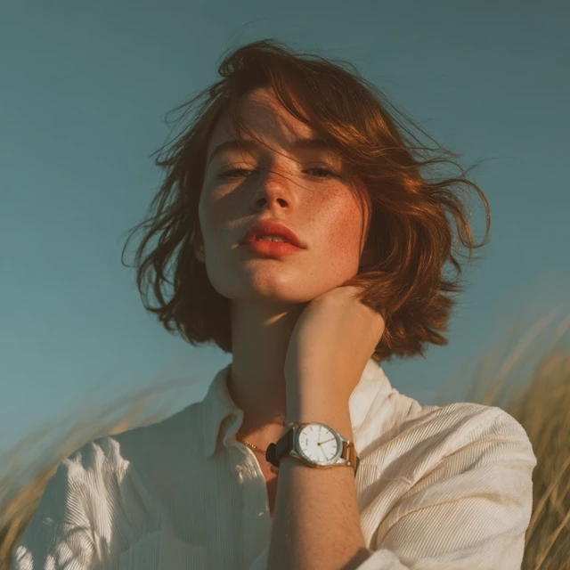 Woman with Watch Portrait Photography