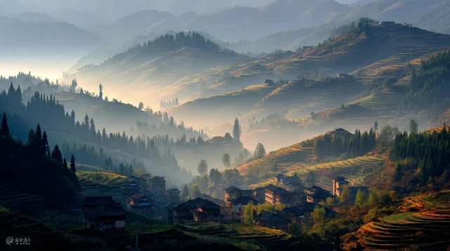 Guizhou China Morning Landscape Photography