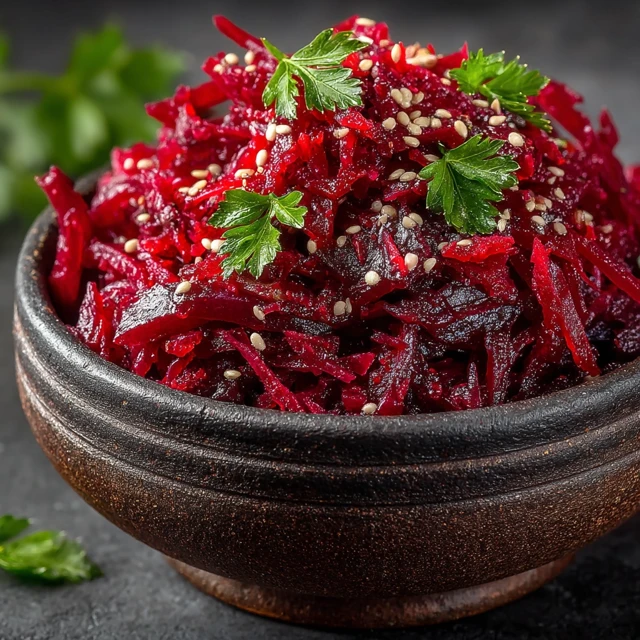 Spicy Beet Salad Armenian Cuisine Food Photography