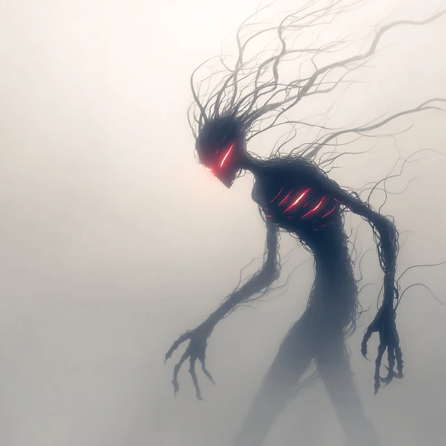 Horrifying Silhouette Creature of Darkness