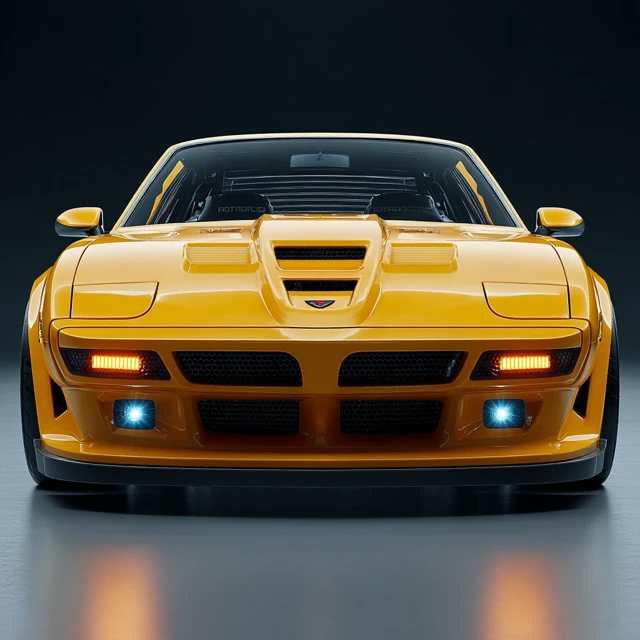 Pontiac Trans Am Restomod Retrofuturistic Studio Photography
