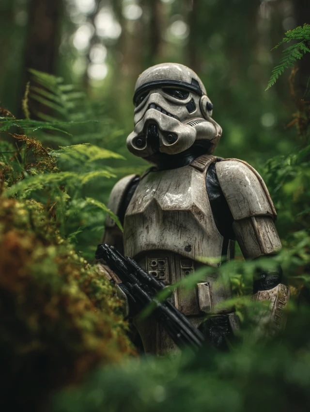 Stormtrooper in a Forest Star Wars Photography