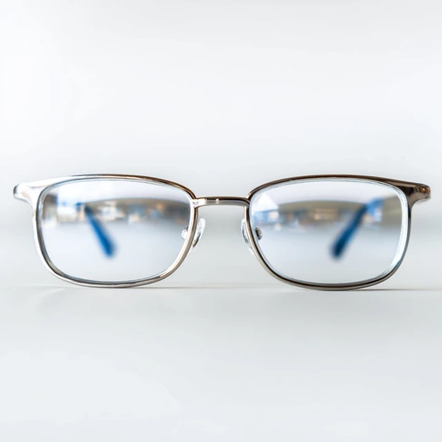 Vision Through Eyeglasses Black and White Landscape