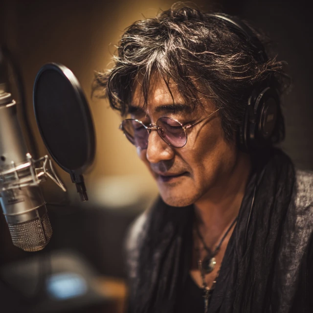 Japanese Singer Album Photo Vintage Style