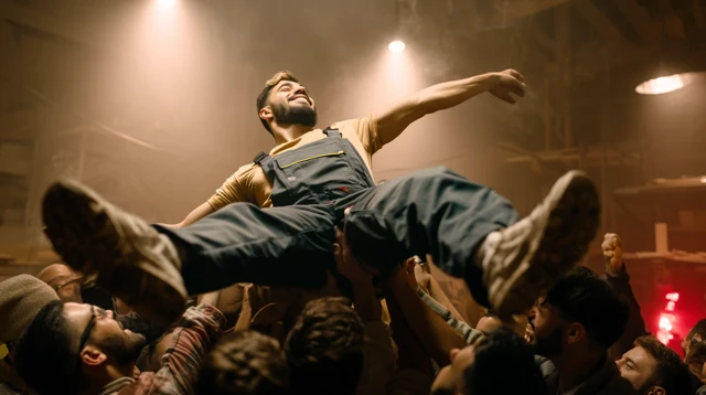 Carpenter Crowdsurfing Cinematic Advertising