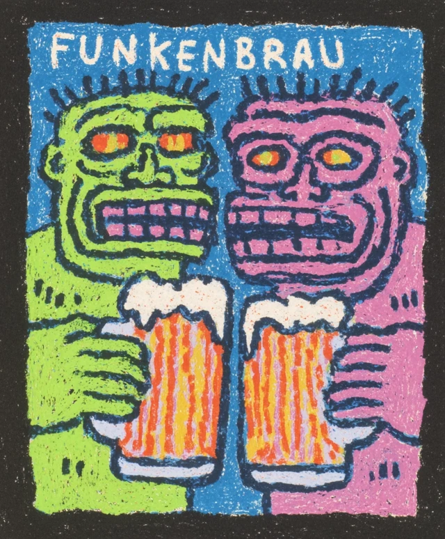 Funkenbrau Beer Abstract Art
