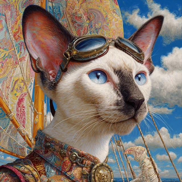 Pirate Cat Sailing Adventure A Siamese Feline