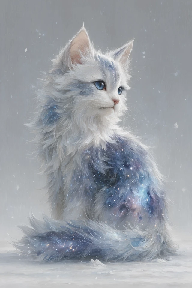Galaxy Cat Watercolor Art