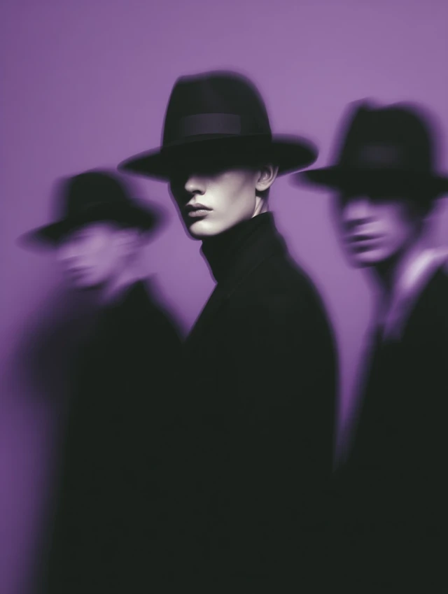 Fashion Photography: Mysterious Man in Purple