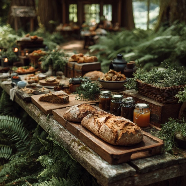 Forest Catering Lunch A Delicious Outdoor Feast
