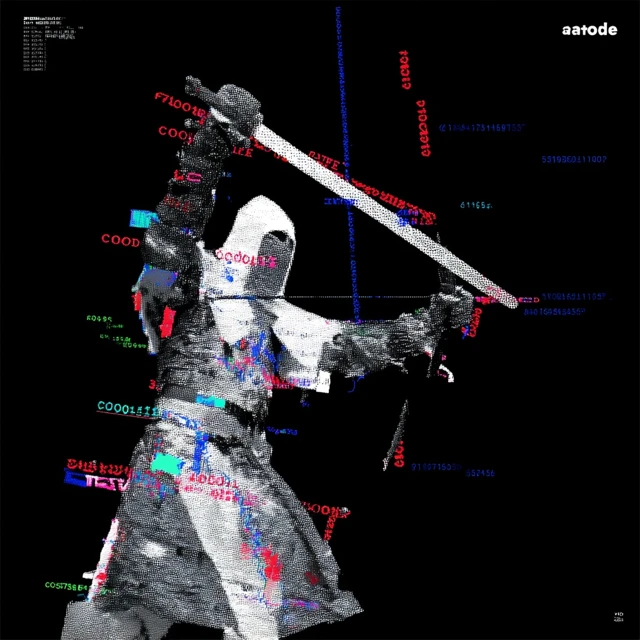 ASCII Knight Glitch Art Fantasy