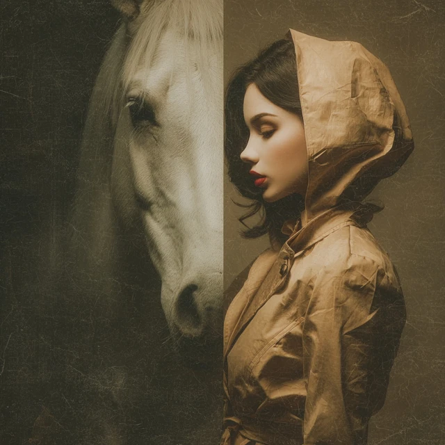 Surreal Photography Hybrid Woman Horse Retro