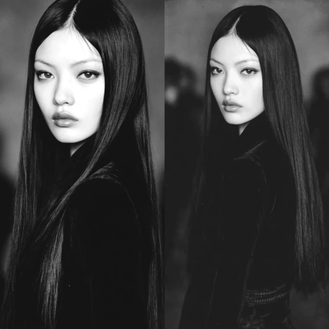 90s Supermodel Portrait: Japanese Beauty on Runway