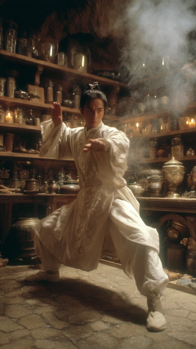 1980s Chinese Wuxia Film Still Martial Arts Scene