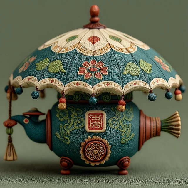 Chinese Oil Paper Umbrella Blind Box Toy Design