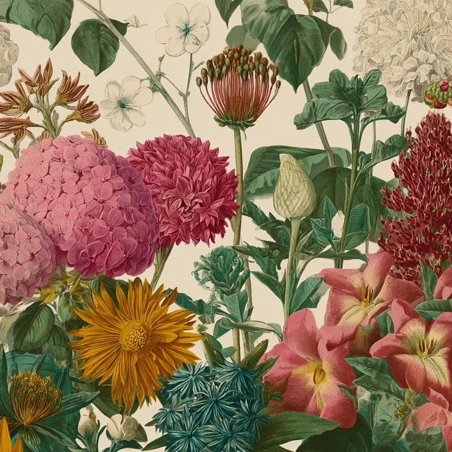 Vintage Botanical Flower Illustrations