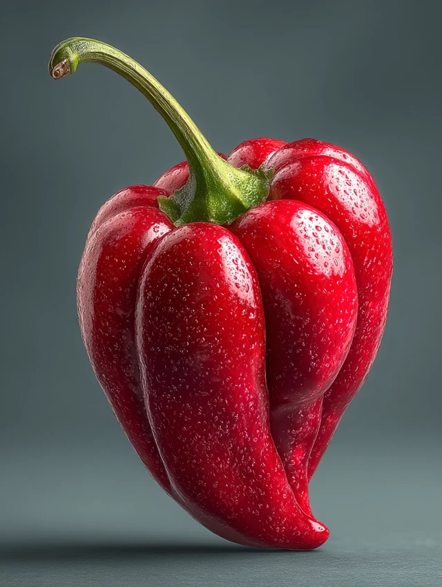 Hyper Realistic Stomach Chili Pepper Art
