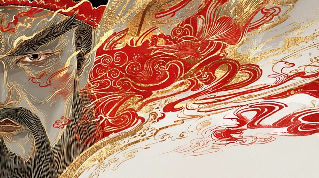Bao Zheng Abstract Digital Painting Chinese Art