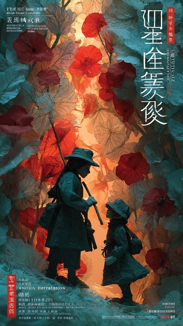 Shadow Puppetry Art Warm Scene and Aesthetic Colors