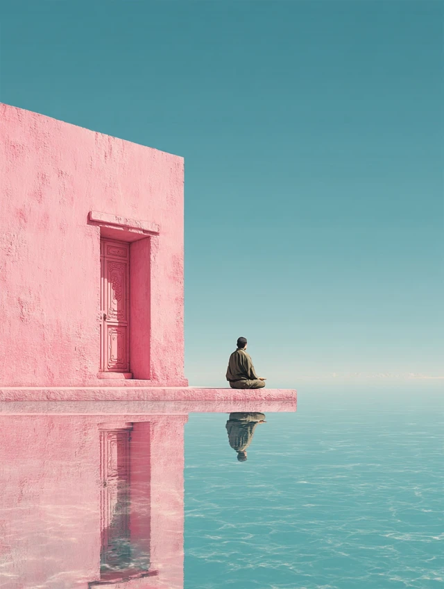 Meditation in Paradise Chinese Architecture Art