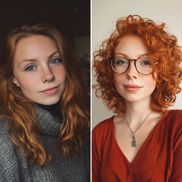 British Redhead Woman Portrait