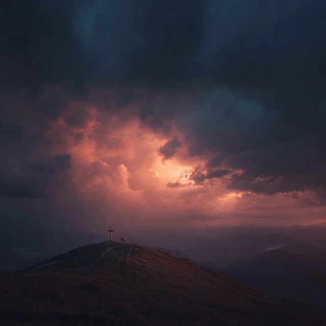 Bergkreuz Sundown Moody Colors and Soft Lightning