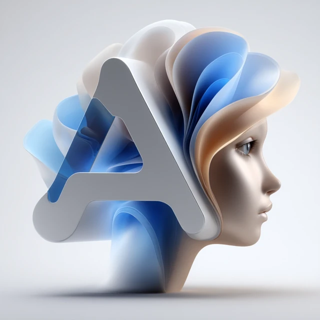 AI Logo Design Futuristic Minimalist 3D