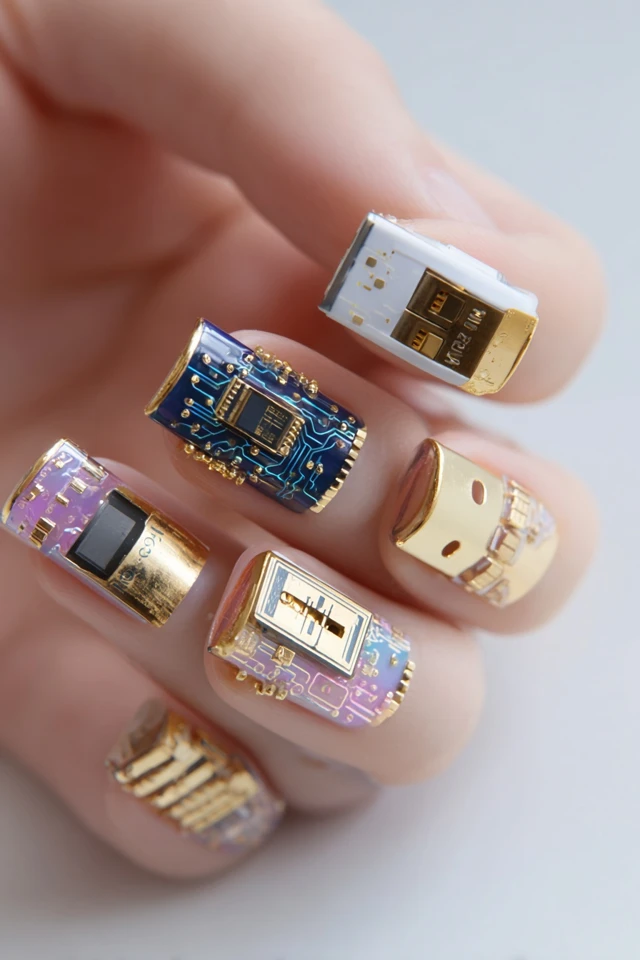 USB Hub Adapter Nail Art Design Gadget
