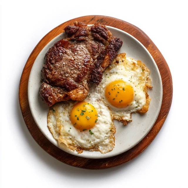 Ribeye Steak and Eggs Carnivore Plate