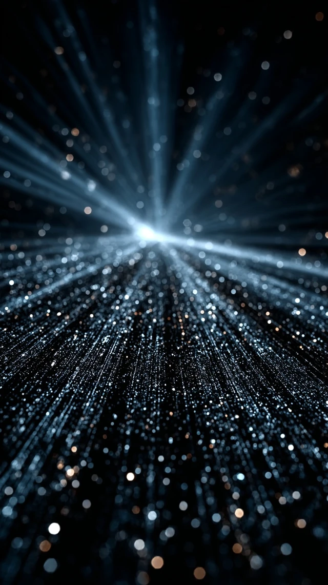 Blue Futuristic Light Speed Background