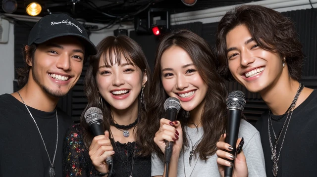 Karaoke Night with Friends in Japan