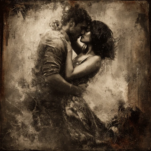 Romantic Embrace A Tender Moment of Love
