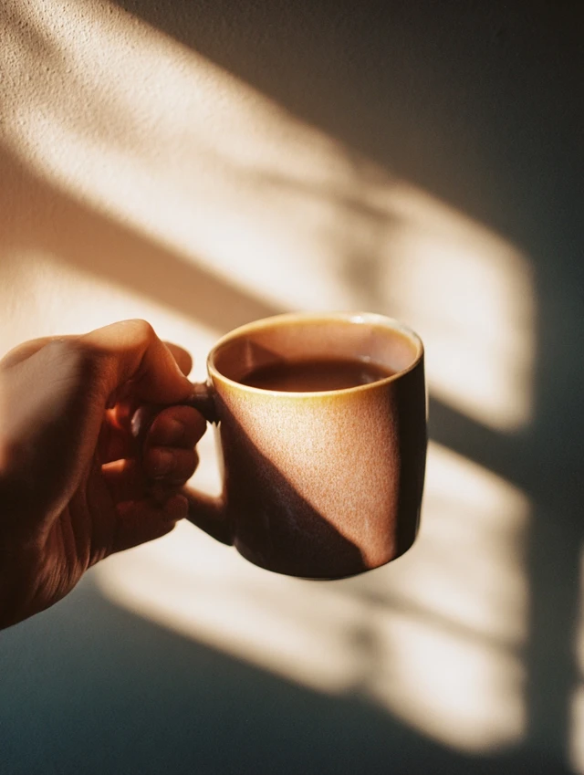 Emotional Coffee Mug in Soft Light