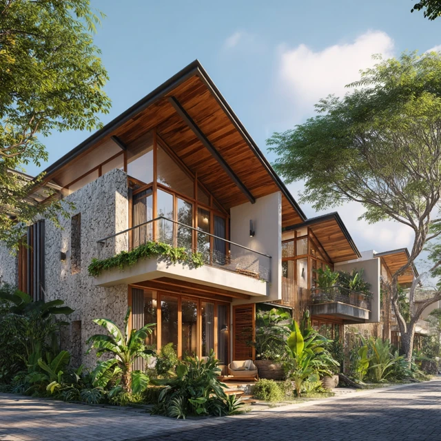 Bali Apartments with Tropical Forest Views