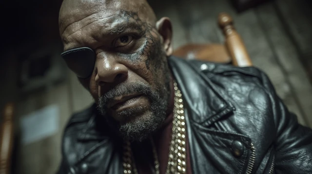 Nick Fury Samuel L Jackson Cinematic Portrait