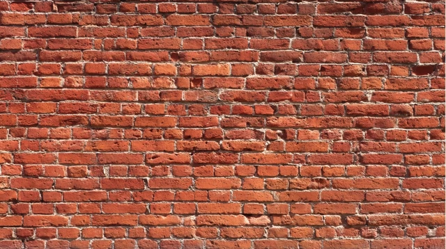Red Brick Wall Background Horizontal View Detailed Texture