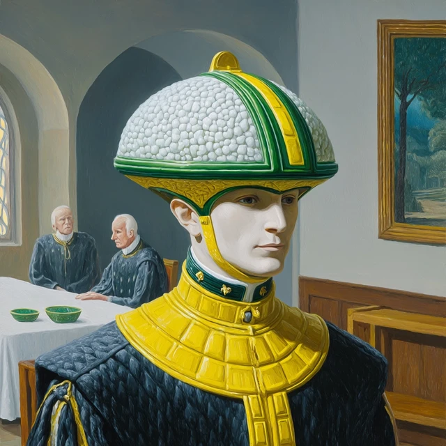 Tonsure Alcubierre Portrait Modern Art